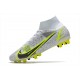 Nike Mercurial Superfly 8 Elite AG Pro Silver Safari - Blanc Noir