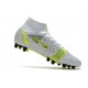 Nike Mercurial Superfly 8 Elite AG Pro Silver Safari - Blanc Noir