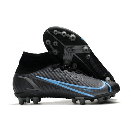 Nike Mercurial Superfly 8 Elite AG Pro Noir Gris Acier