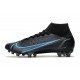 Nike Mercurial Superfly 8 Elite AG Pro Noir Gris Acier