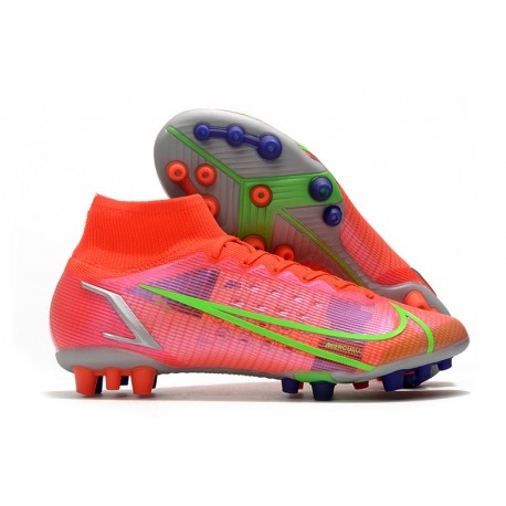 Nike Mercurial Superfly 8 Elite AG Pro Rubis Argent Metallique