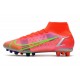 Nike Mercurial Superfly 8 Elite AG Pro Rubis Argent Metallique