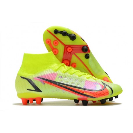 Nike Mercurial Superfly 8 Elite AG Pro Volt Carmin Noir