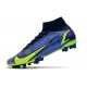 Nike Mercurial Superfly 8 Elite AG Pro Sapphire Volt Bleu