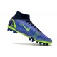 Nike Mercurial Superfly 8 Elite AG Pro Sapphire Volt Bleu