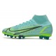 Nike Mercurial Superfly 8 Elite AG Pro Dynamique Vert Citron