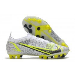 Nike Mercurial Vapor 14 Elite AG-PRO Blanc Noir Métallique Argent Volt