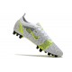 Nike Mercurial Vapor 14 Elite AG-PRO Blanc Noir Métallique Argent Volt