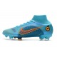 Nike Mercurial Superfly 8 Elite FG Bleu Chlorine Orange Laser Marina