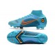 Nike Mercurial Superfly 8 Elite FG Bleu Chlorine Orange Laser Marina