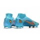 Nike Mercurial Superfly 8 Elite FG Bleu Chlorine Orange Laser Marina