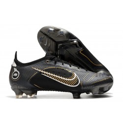 Nike Mercurial Vapor XIV Elite FG Noir Or Métallique Argent Métallique