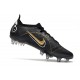 Nike Mercurial Vapor 14 Elite SG Pro Noir Or Métallique Argent Métallique