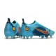 Nike Mercurial Vapor 14 Elite SG Pro Bleu Chlorine Orange Laser Marina