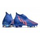 adidas Predator Edge+ FG Crampons Bleu Rouge