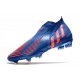 adidas Predator Edge+ FG Crampons Bleu Rouge