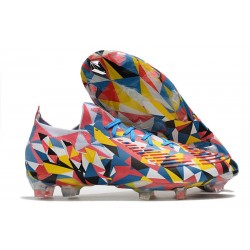 adidas Predator Edge.1 Low Cut FG Geometric Bleu Equipe Jaune Rouge Solaire