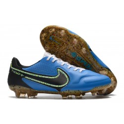 Crampons Nike Tiempo Legend 9 Elite FG Bleu Noir