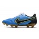 Crampons Nike Tiempo Legend 9 Elite FG Bleu Noir