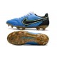 Crampons Nike Tiempo Legend 9 Elite FG Bleu Noir