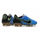 Crampons Nike Tiempo Legend 9 Elite FG Bleu Noir