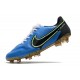 Crampons Nike Tiempo Legend 9 Elite FG Bleu Noir