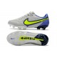 Crampons Nike Tiempo Legend 9 Elite FG Gris Brouillard Volt Sapphire