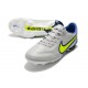 Crampons Nike Tiempo Legend 9 Elite FG Gris Brouillard Volt Sapphire