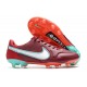 Crampons Nike Tiempo Legend 9 Elite FG Rouge Equipe Blanc Hibiscus Mystique