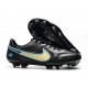 Crampons Nike Tiempo Legend 9 Elite FG Noir Or Jaune