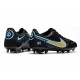 Crampons Nike Tiempo Legend 9 Elite FG Noir Or Jaune