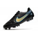 Crampons Nike Tiempo Legend 9 Elite FG Noir Or Jaune