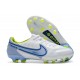 Crampons Nike Tiempo Legend 9 Elite FG Blanc Bleu