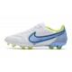 Crampons Nike Tiempo Legend 9 Elite FG Blanc Bleu