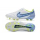 Crampons Nike Tiempo Legend 9 Elite FG Blanc Bleu