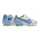 Crampons Nike Tiempo Legend 9 Elite FG Blanc Bleu