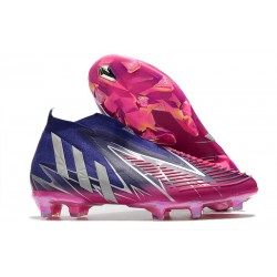 adidas Predator Edge+ FG Violet Equipe Argent Métallique Rose Choc Equipe