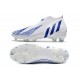 adidas Predator Edge+ FG Crampons Blanc Bleu Hi Res Blanc