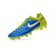 Nouveau Chaussure de Foot Nike Tiempo Legend FG Bleu Lagon Blanc Volt Noir