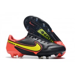 Nike Tiempo Legend IX Elite FG Nouvelles Noir Jaune Rouge