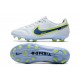 Nike Tiempo Legend IX Elite FG Nouvelles Blanc Bleu