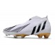 adidas Predator Edge+ FG Crampons Blanc Or Noir