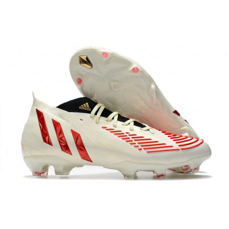 Neuf adidas Predator Edge.1 FG Showdown - Blanc Rouge Doré