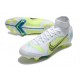 Nike Mercurial Superfly 8 Elite FG Blanc Bleu Jaune