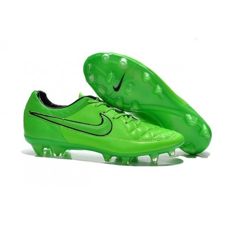 2015 Crampons Nike Tiempo Legend FG Vert Noir