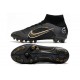 Nike Mercurial Superfly 8 Elite AG Pro Noir Or Métallique Argent