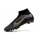 Nike Mercurial Superfly 8 Elite AG Pro Noir Or Métallique Argent