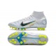 Nike Mercurial Superfly 8 Elite AG Pro Ballon Gris Bleu Foncé