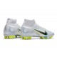 Nike Mercurial Superfly 8 Elite AG Pro Ballon Gris Bleu Foncé