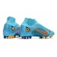 Nike Mercurial Superfly 8 Elite AG Bleu Chlorine Orange Laser Marina